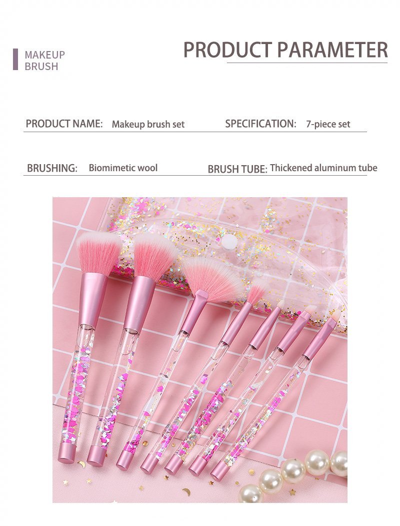 Glitter Crystal Quicksand Makeup Brushes