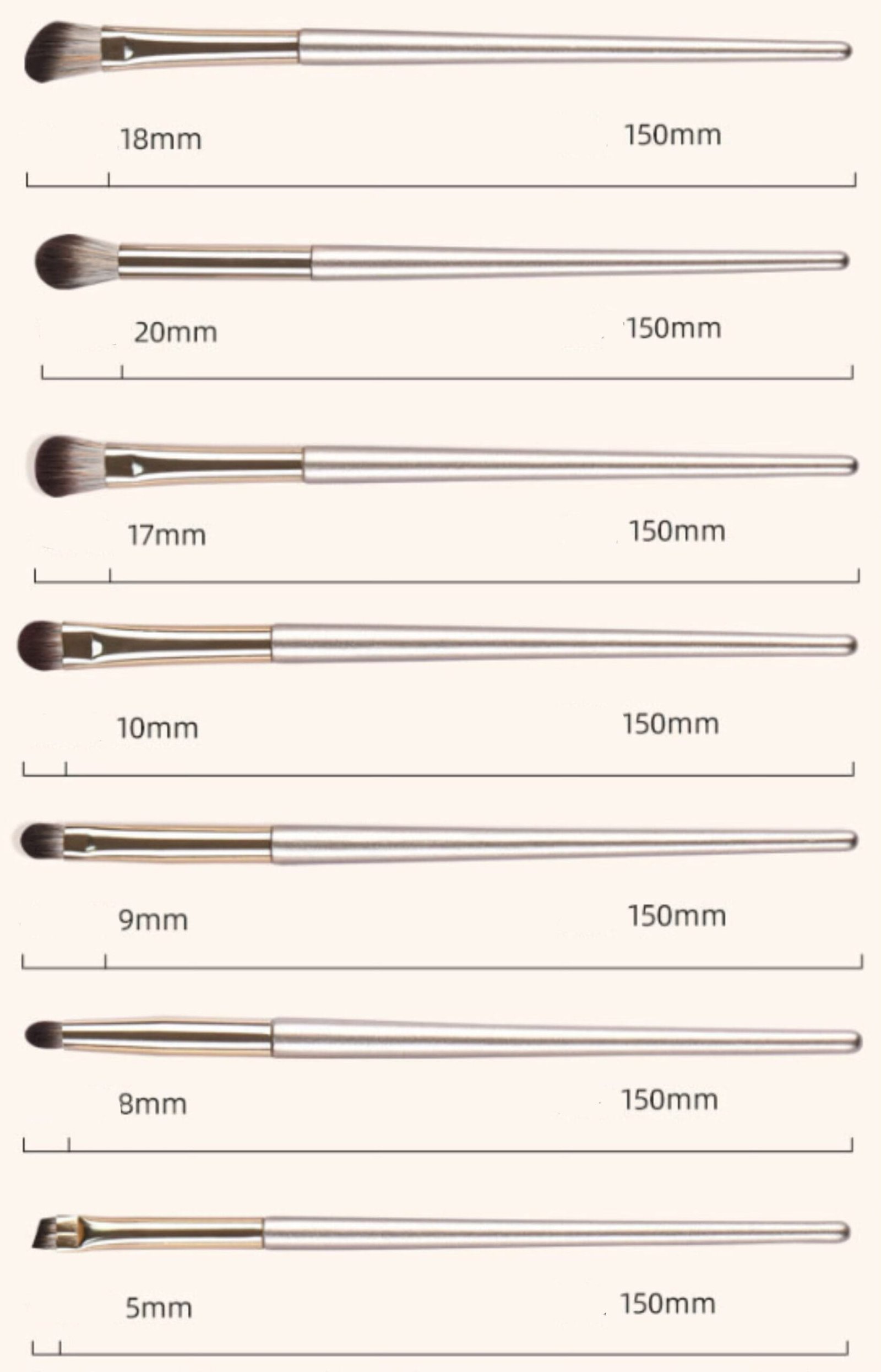 8 pcs soft hair eye shadow brush makeup brushes