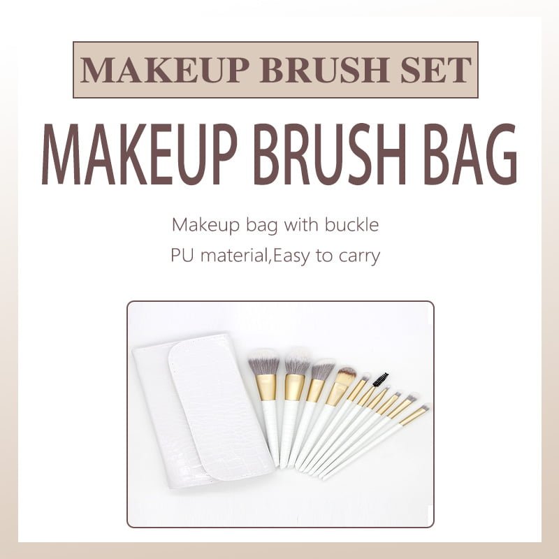 10pcs crocodile makeup brush set