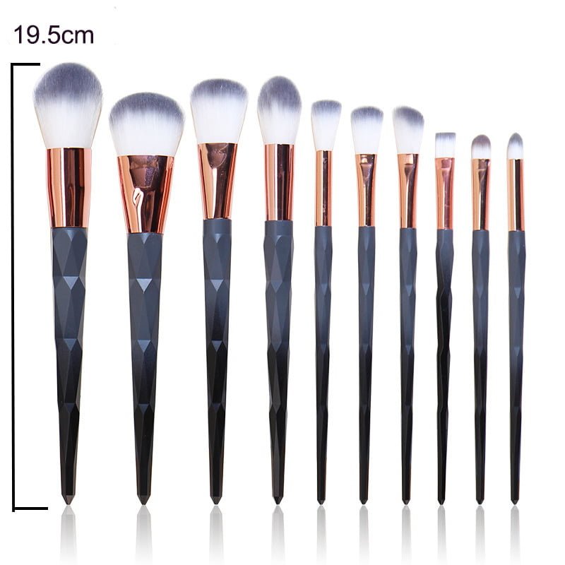 10pcs diamond Unicorn makeup brush set