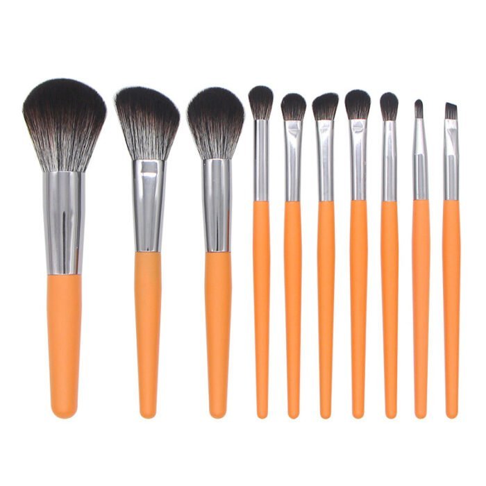 10pcs four-color makeup brush set