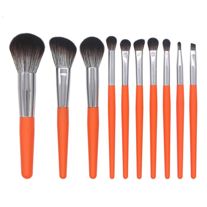 10pcs four-color makeup brush set