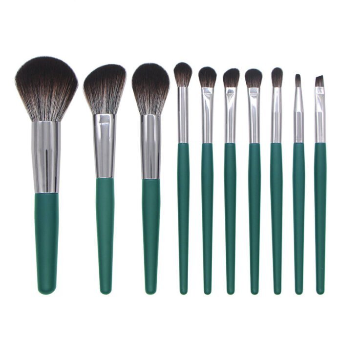 10pcs four-color makeup brush set