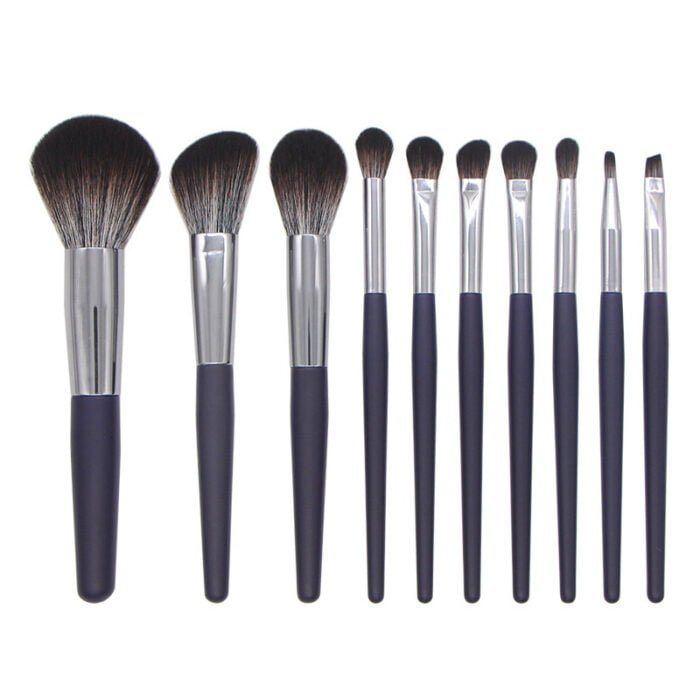 10pcs four-color makeup brush set