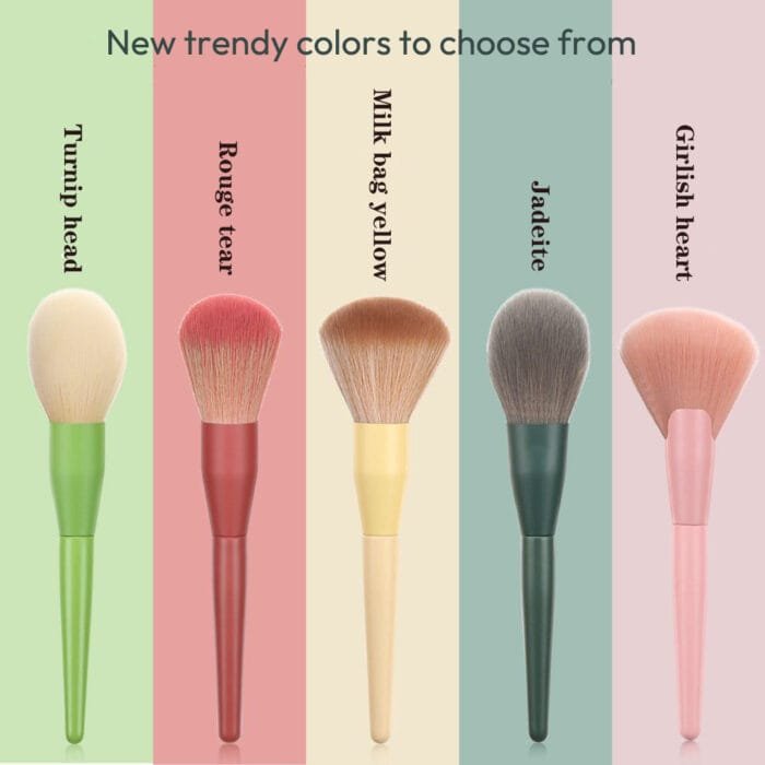 11 pcs Macaron Makeup Brushes