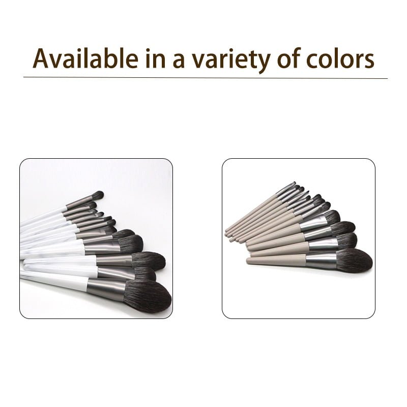 12pcs makeup brushes with cloud dye pattern