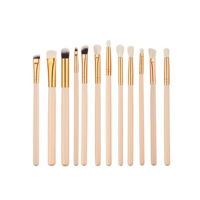 12pcs soft hair eye brush set