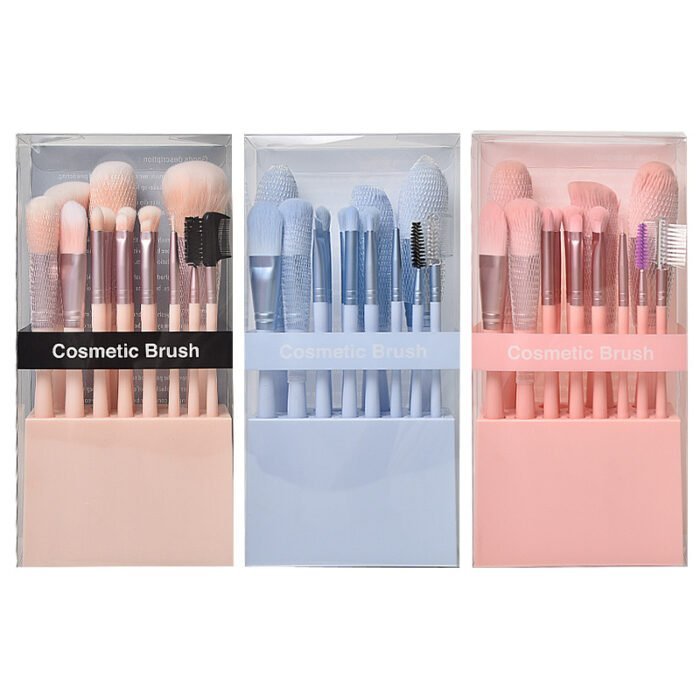 14 soft hair portable makeup brush set