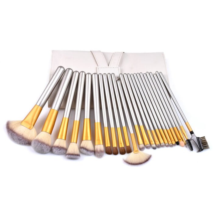 24pcs beige brush set