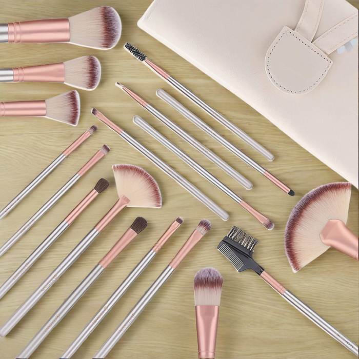 24pcs beige brush set