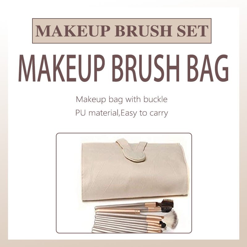 24pcs beige brush set