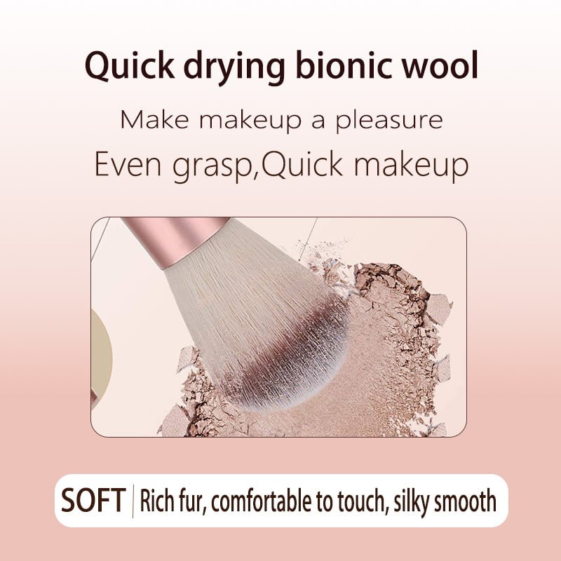 24pcs beige brush set