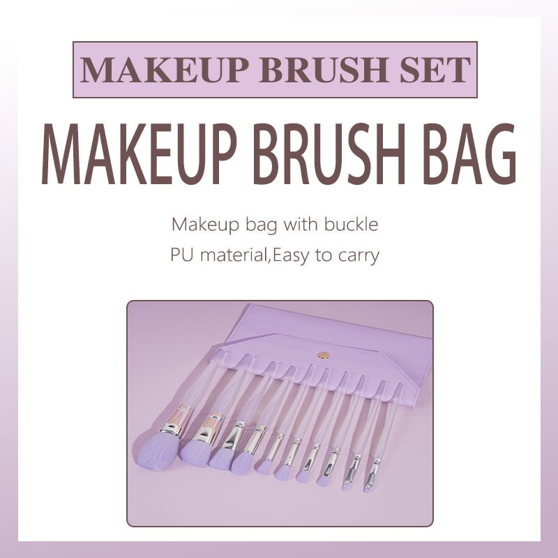 10pcs Dream Amythyst Makeup Brushes