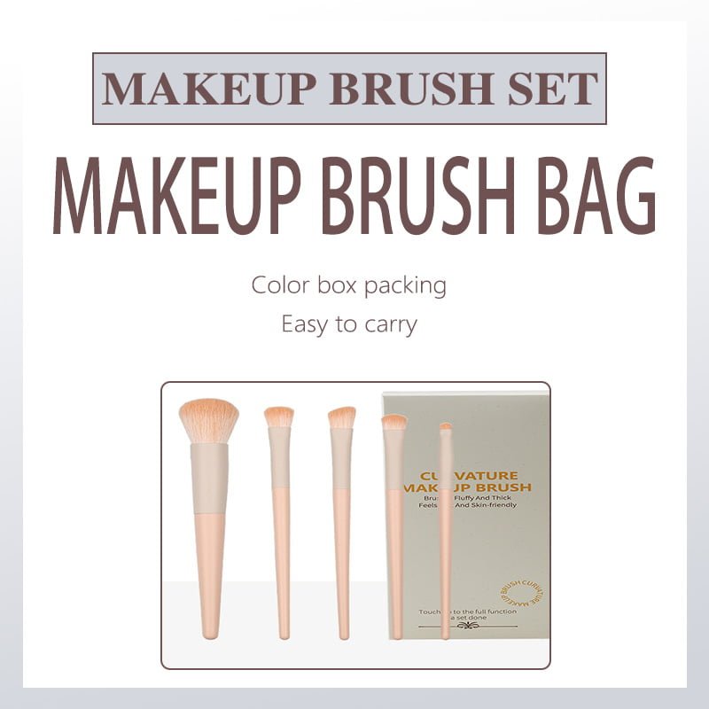 7 soft fiber wool makeup brush set