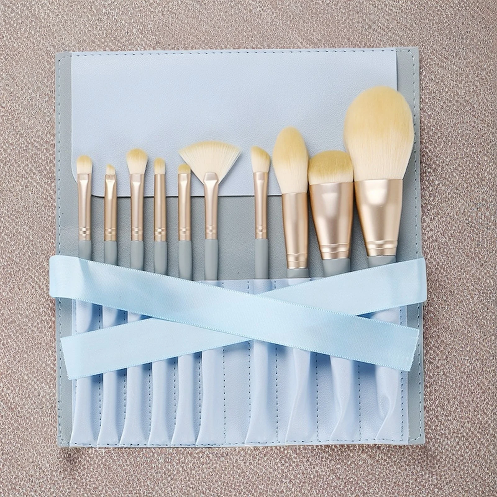 10pcs Portable Makeup Brushes