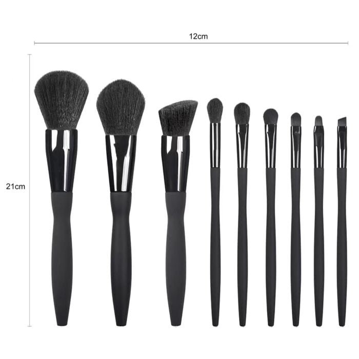 9pcs Sexy Waist Makeup Brushes Set