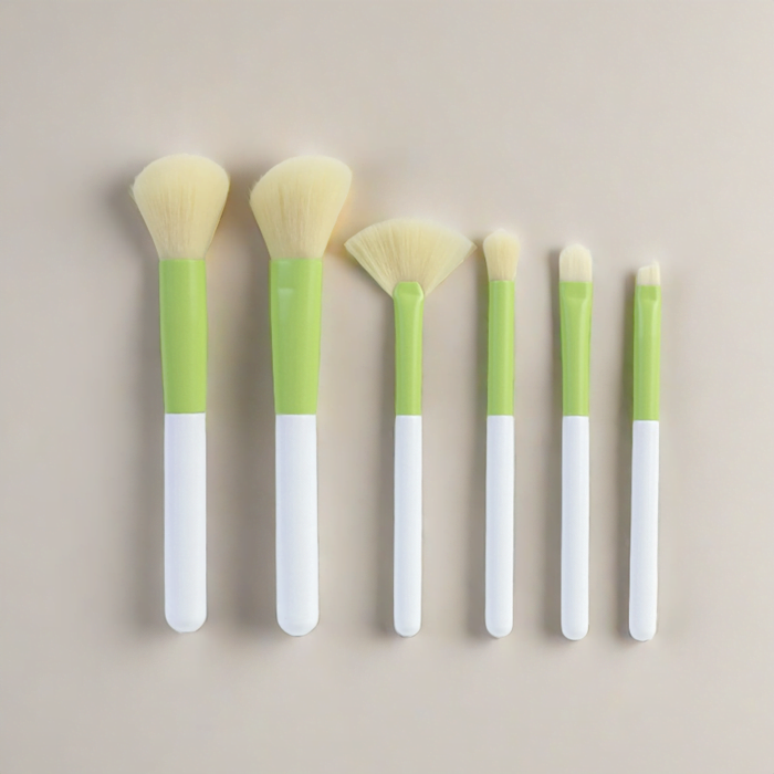 Portable 6 makeup brush set