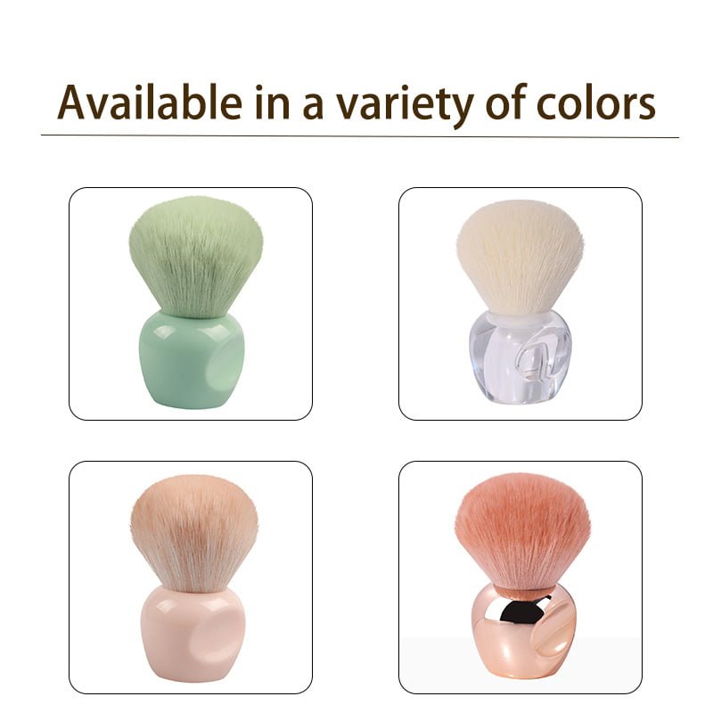 Compact single powder blush brush