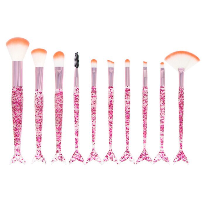 Crystal Fishtail-Shaped Makeup Brushes