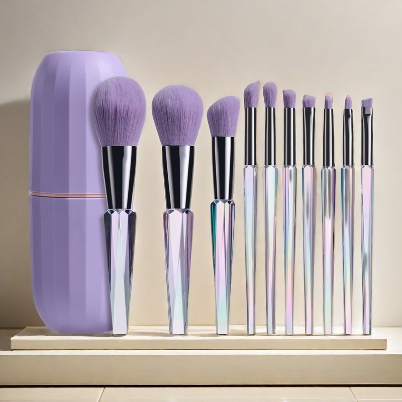 Crystal Handle Makeup Brush Set