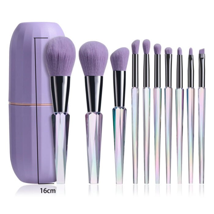 Crystal Handle Makeup Brush Set