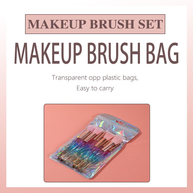 Crystal Handle Makeup Brush Set