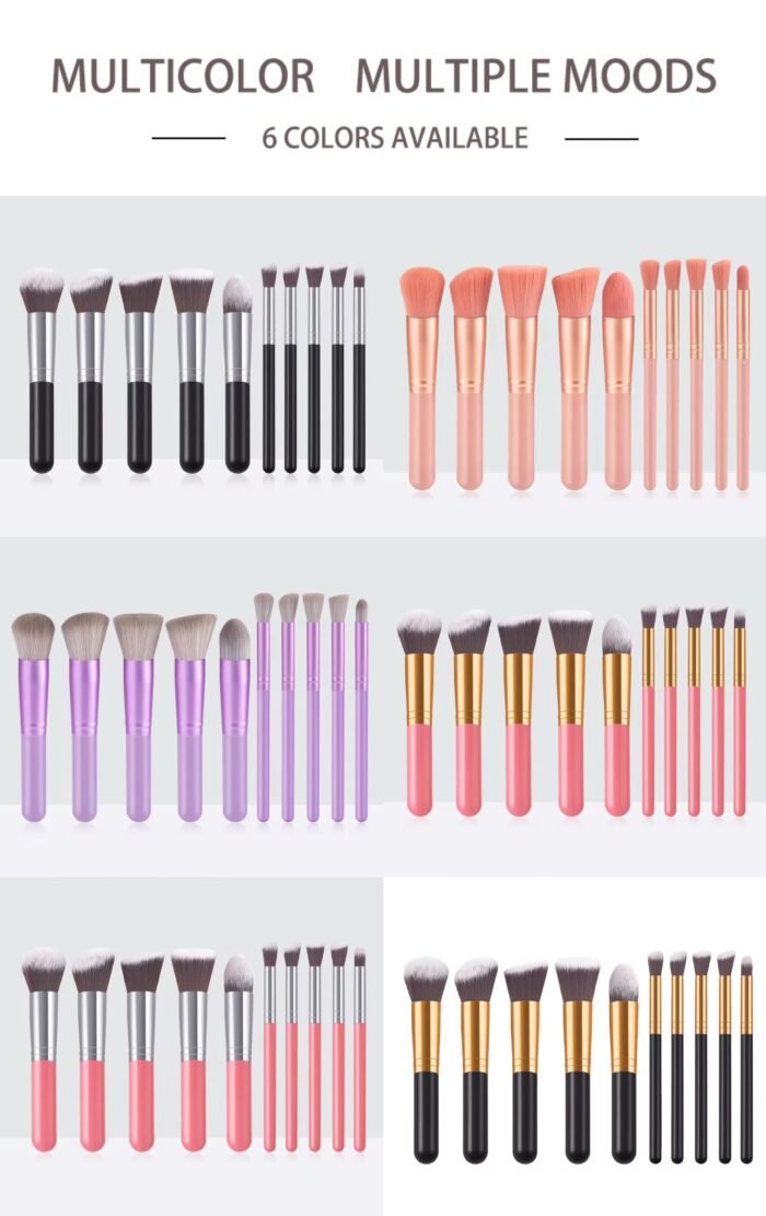 10pcs Colorful Mini Portable Makeup Tool