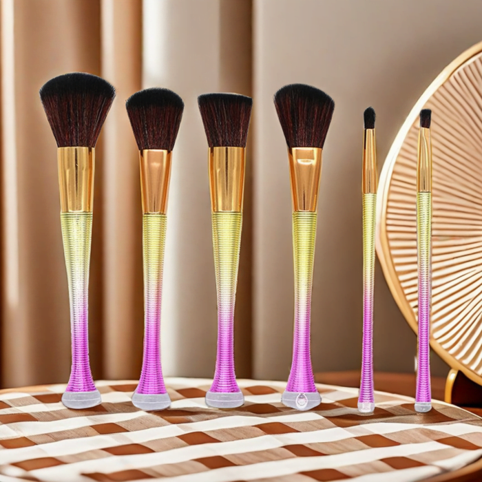 Fine Screw Pattern Makeup Brush Set