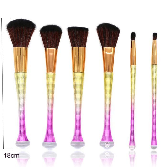 Fine Screw Pattern Makeup Brush Set