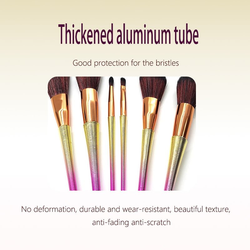 Fine Screw Pattern Makeup Brush Set