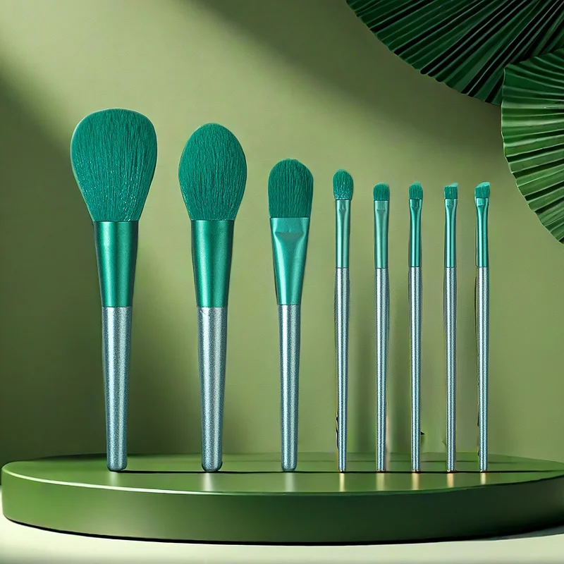 Green 8 makeup brush set - DADA Green 8 makeup brush set