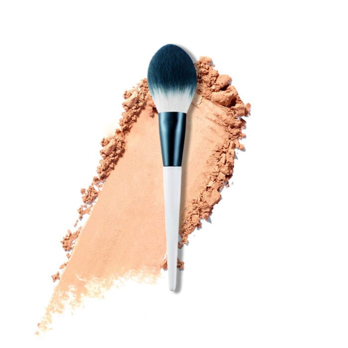 Light Blue Portable Makeup Brush Set