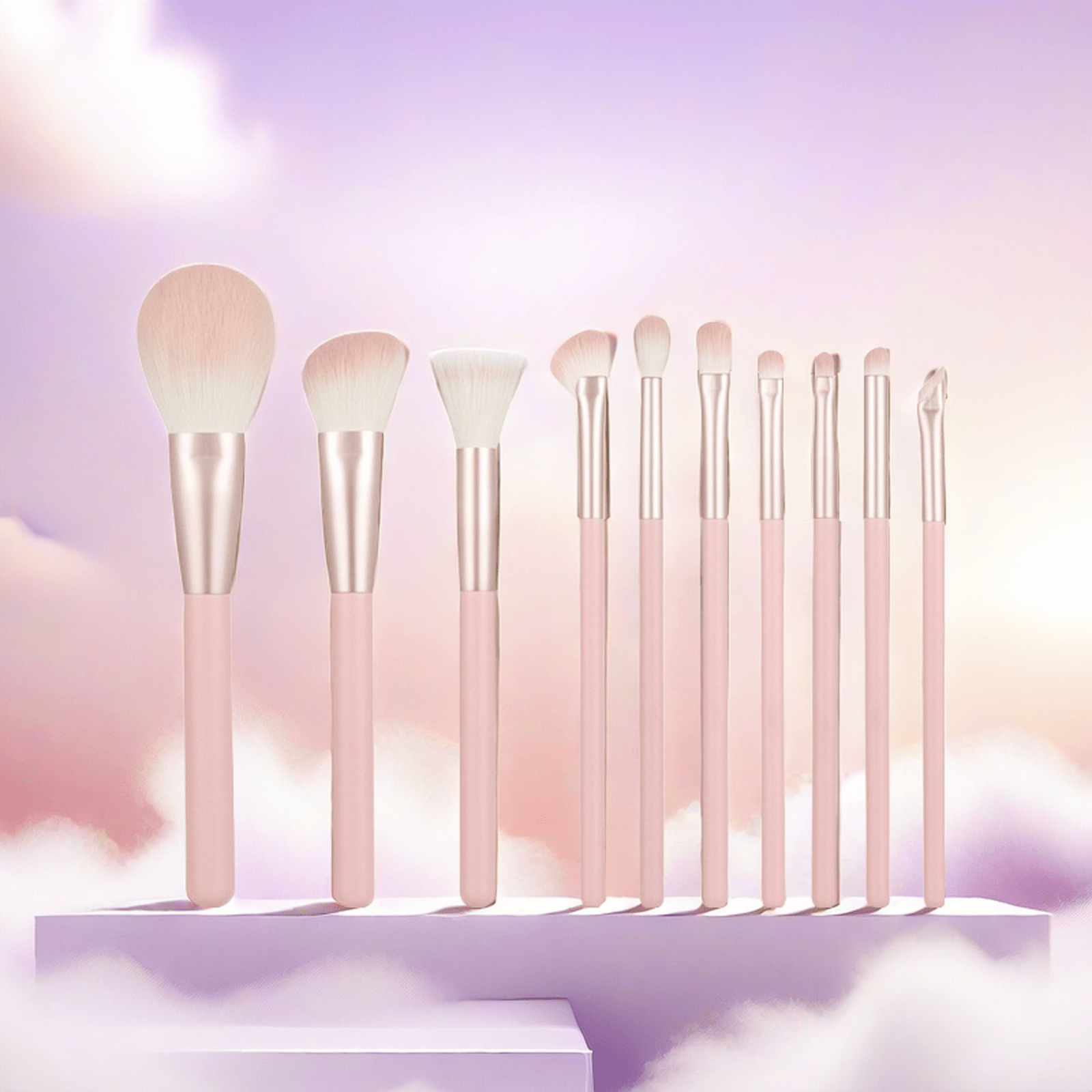 Makeup Brushes Set With Lacquered Wood Handle