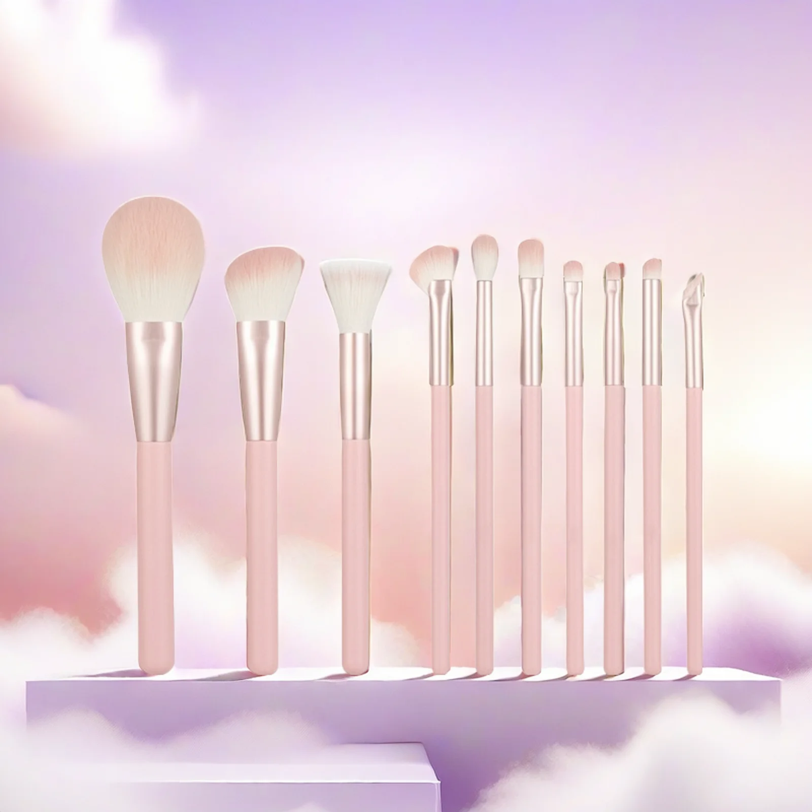Makeup Brushes Set With Lacquered Wood Handle - DADA Makeup Brushes Set With Lacquered Wood Handle