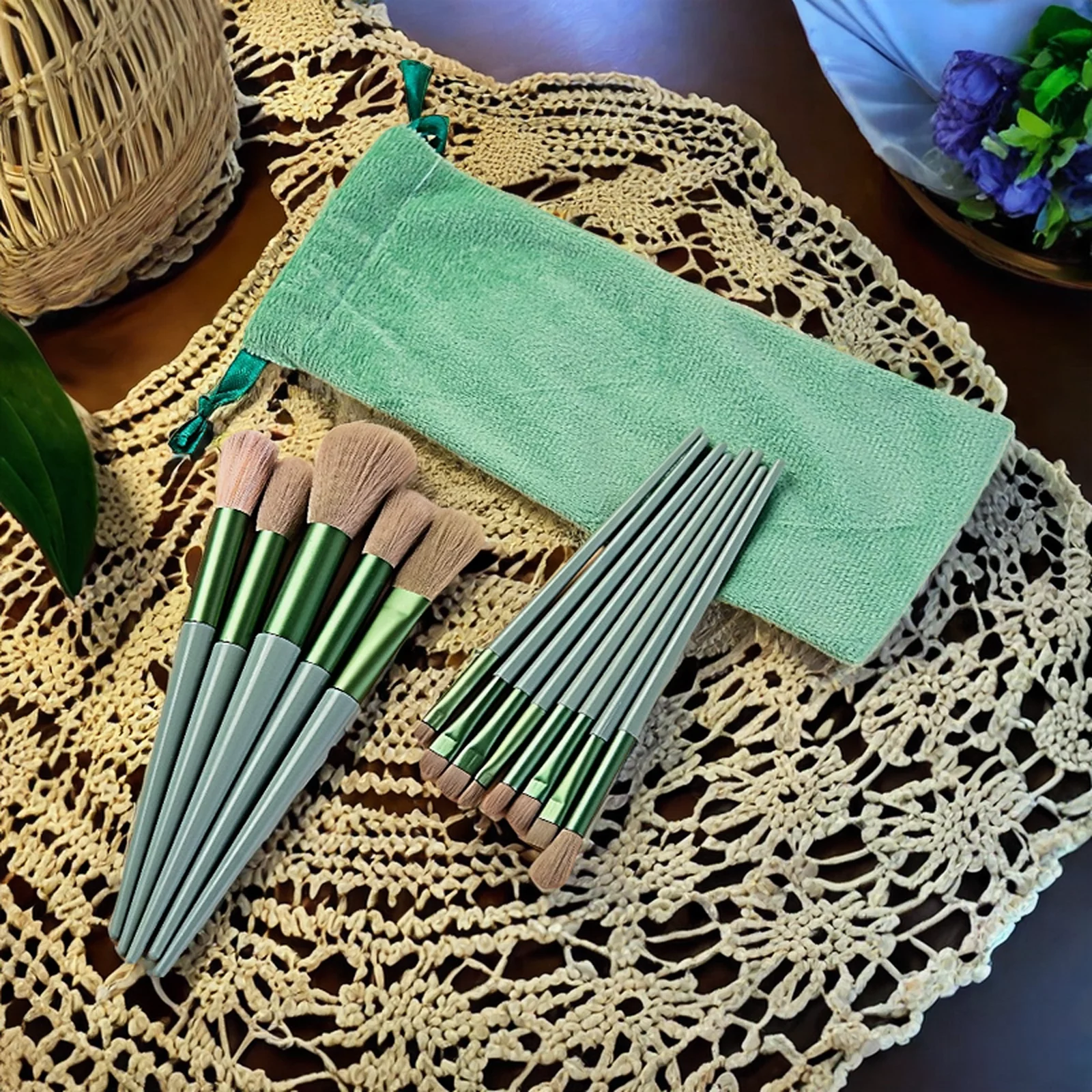 Makeup brush set with 13pcs cloth bags - DADA Makeup brush set with 13pcs cloth bags