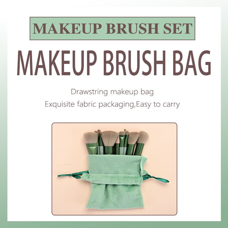 Makeup brush set with 13pcs cloth bags