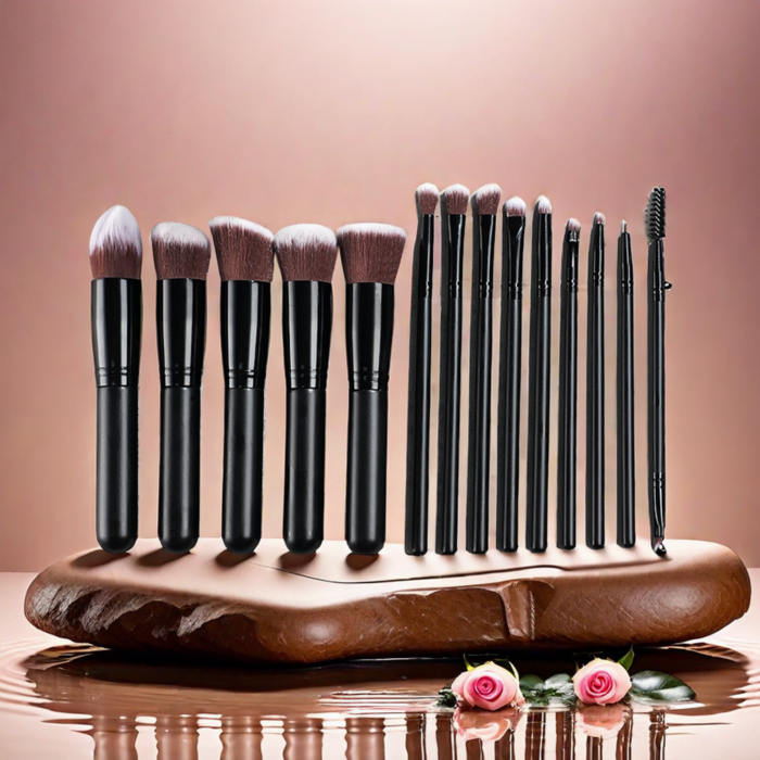 Makeup brush sets 5 large and 9 small