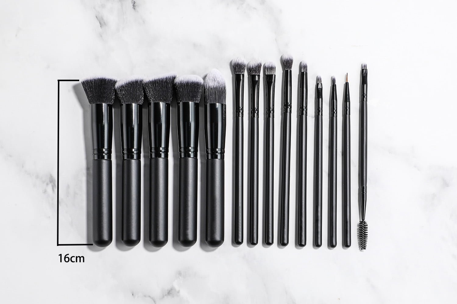 Makeup brush sets 5 large and 9 small