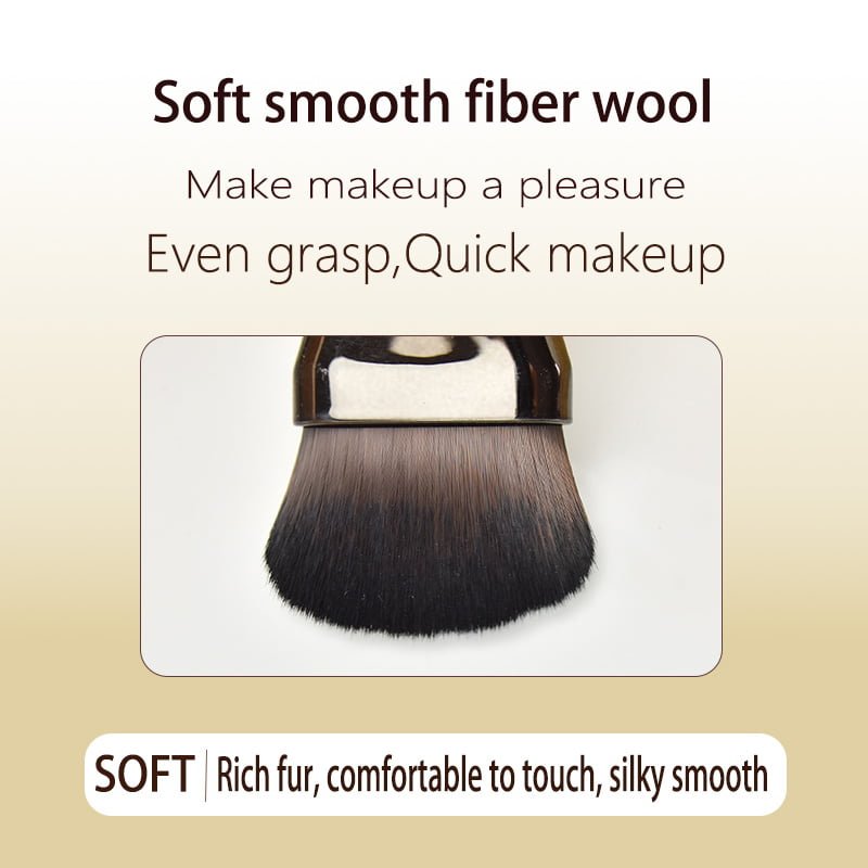 Mask brush for soft fur mud film