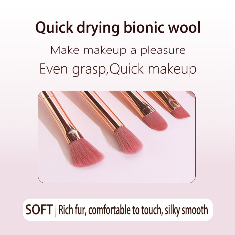 Pink makeup brush set of 5pcs