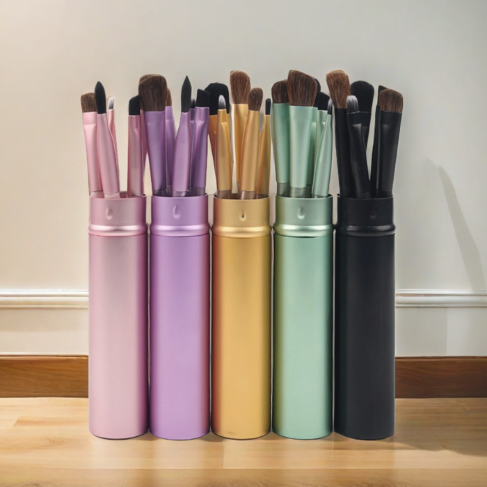 Pony hair 5 makeup brush set