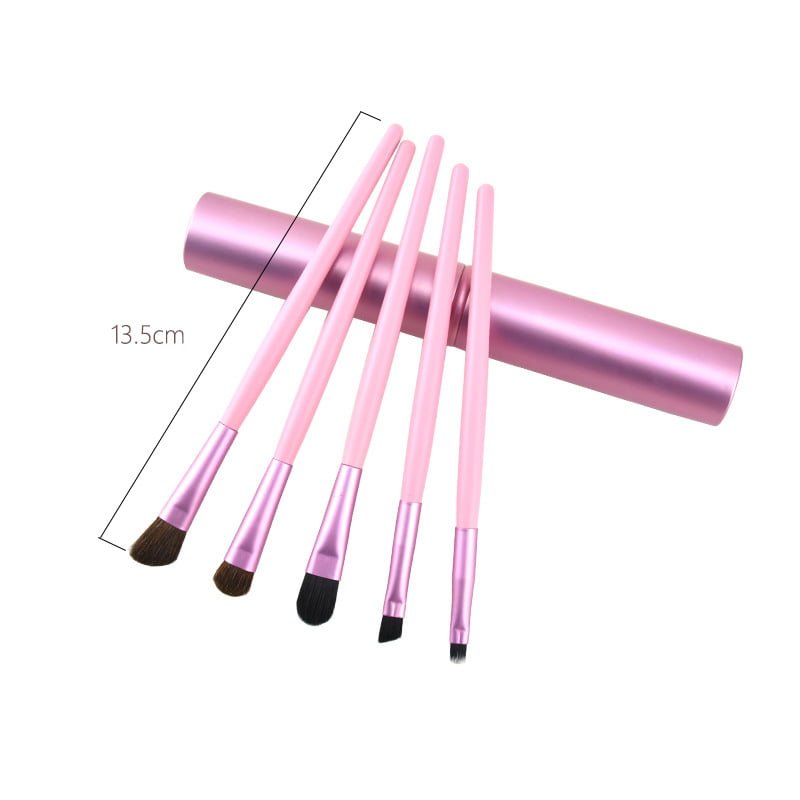 Pony hair 5 makeup brush set