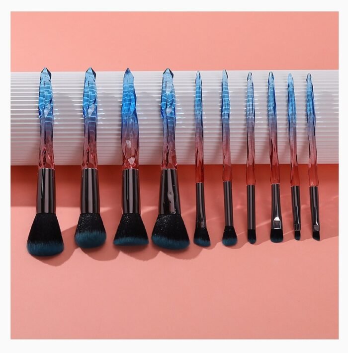 Crystal Handle Makeup Brush Set