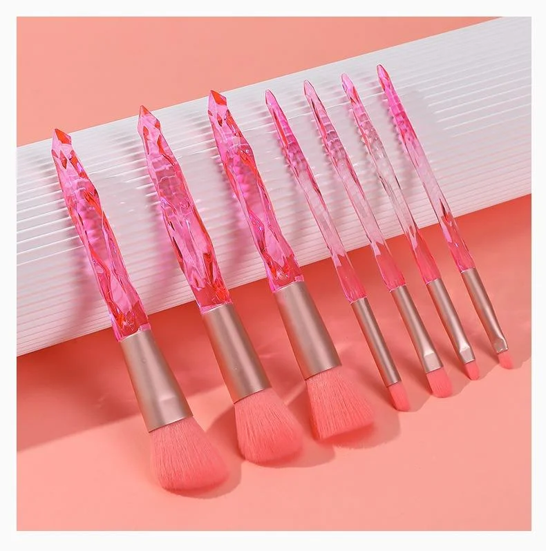 Crystal Handle Makeup Brush Set