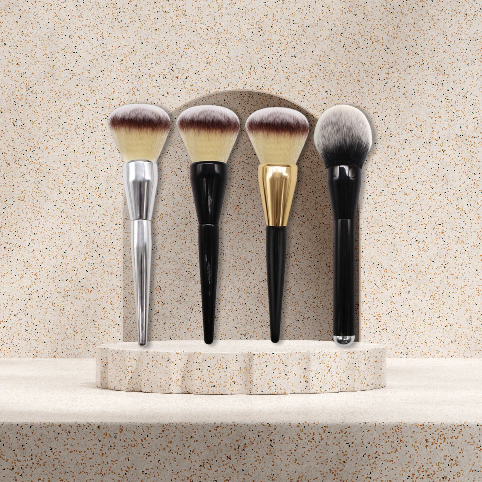 Setting brush Black makeup brush single