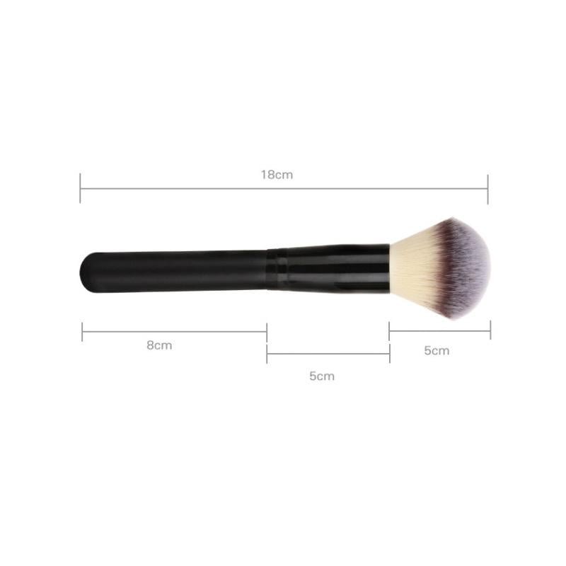 Single blush brush soft fiber bristles