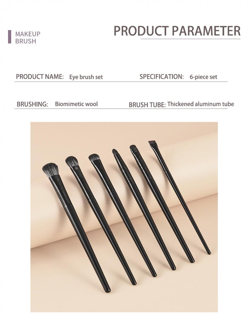 Soft hair eyeshadow brush 6pcs