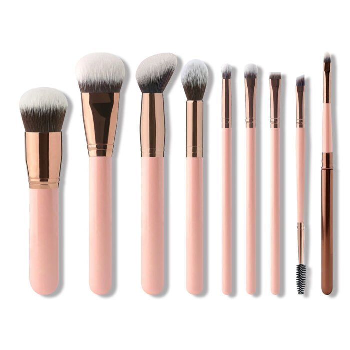 8 pearl powder makeup brush set