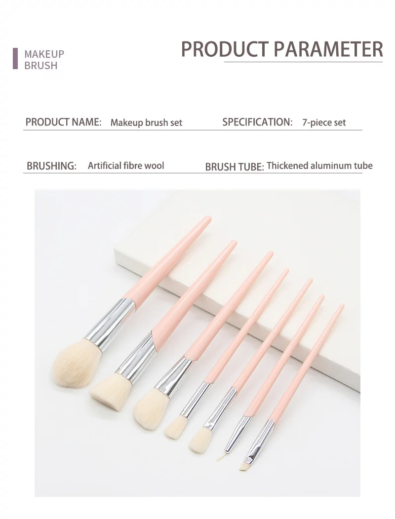 Pink Mini Makeup Brush Set