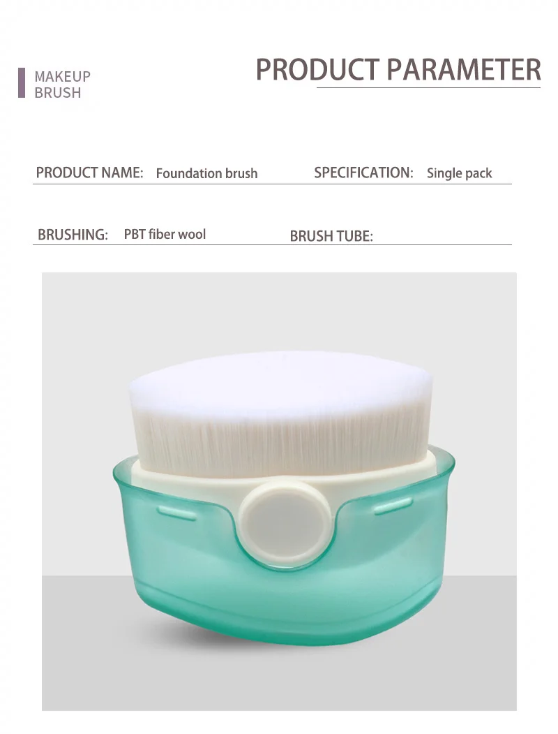 Mini portable makeup brush